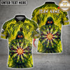 Maxcorners Darts Grim Reaper Fire Dartboard Multicolor Customized Name, Team Name 3D Shirt