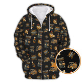 Maxcorners Golf and Bourbon Pattern Polos, Funny Bourbon Shirt For Men, Crazy Golf Shirts For Golfers