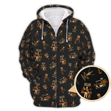 Maxcorners Pattern Golf Polos For Men, Golf And Whiskey Shirt With Retro Style For Golfers, Crazy Golf Shirt