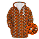 Maxcorners Pumpkin Pattern Golf Shirt, Halloween Golf Shirt For Golfes, Crazy Golf Shirt For Golf Lover