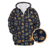 Maxcorners Funny Bourbon Pattern Polos, Golf and Bourbon Shirt for Men, Gift For Golfers