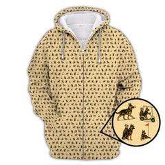 Maxcorners German Shepherd Golf Shirt For Men, Funny Pattern Golf Shirt, Dog Golf Shirt