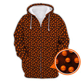Maxcorners Pumpkin Pattern Golf Shirt For Men, Halloween Golf Shirt, Funny Halloween Golf Polos For Golfer