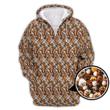 Maxcorners Paw Pattern Golf Shirt For Pet Lover, Funny Golf Polos, Crazy Golf Shirts For Golfers
