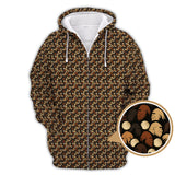 Maxcorners  Sasquatch Pattern Golf Shirt, Bigfoot Golf Shirt For Golfer, Crazy Golf Shirt For Men