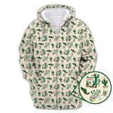 Maxcorners Tequila And Cactus Pattern Golf Shirt For Men, Crazy Golf Shirts, Mexican Golf Polos