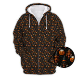 Maxcorners Halloween Dachshund Pattern Golf Shirt, Funny Dog Golf Polos, Spooky Halloween Golf Shirt For Golfer