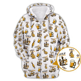 Maxcorners Pattern Golf And Beer Polos, Funny Golf Shirt, Crazy Golf Shirts For Men's