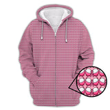 Maxcorners Breast Cancer Pattern Golf Shirt, Pink Golf Shirt, Golf Gift For Golfers, Breast Cancer Golf Shirt