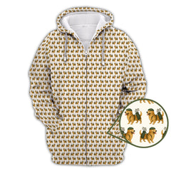 Maxcorners Golden Retriever Pattern Golf Shirt – Funny Golden Retriever Golf Shirt For Dog Lovers