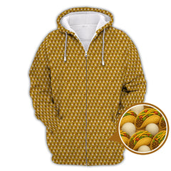 Maxcorners Taco Golf Shirt For Golfer, Golf And Tacos Shirt, Pattern Golf Shirt For Men,