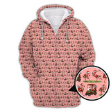 Maxcorners Funny Pattern Golf Shirt, Flamingo Golf Shirt, Christmas Golf Shirt For Golfer