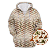 Maxcorners Dachshund Golf Shirt, Pattern Golf Shirt, Halloween Golf Shirt For Men, Funny Golf Shirt For Golfer