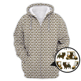 Maxcorners French Bulldog Golf Shirt, Pattern Golf Shirt For Men, Dog Golf Shirt For Golfer, Crazy Golf Shirt