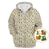 Maxcorners Dachshund Pattern Golf Shirt – Funny Dog Golf Polos For Pet Lovers - Golf Gift For Golfers