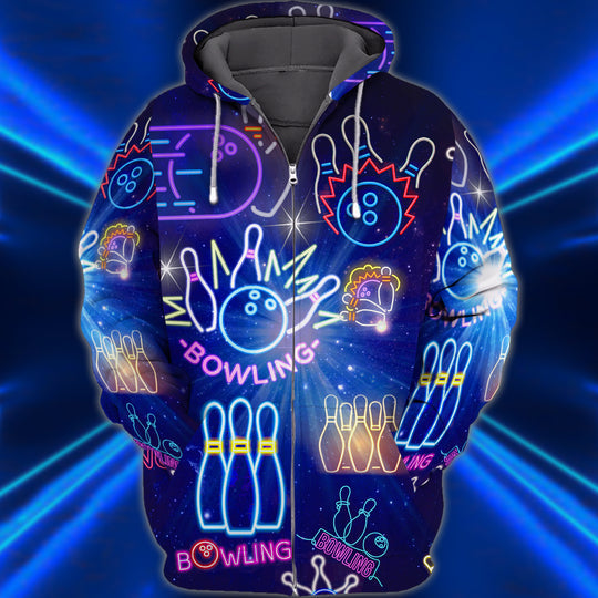 Maxcorners Bowling Neon 3D Shirt