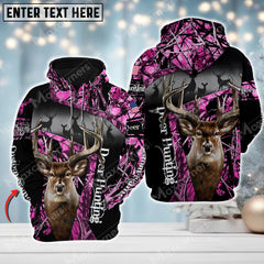 Maxcorners Custom Name Deer Hunting ( Multicolor Option ) 3D All Over Printed Clothes