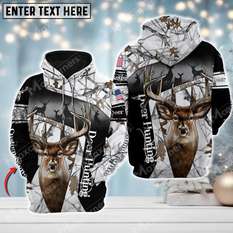 Maxcorners Custom Name Deer Hunting ( Multicolor Option ) 3D All Over Printed Clothes