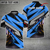 Maxcorners Bowling Ball And Pins Lightning McKing Multicolor Option Customized Name 3D Shirt (4 Colors)