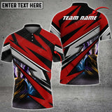 Maxcorners Bowling Ball And Pins Lightning McKing Multicolor Option Customized Name 3D Shirt (4 Colors)