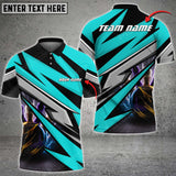 Maxcorners Bowling Ball And Pins Lightning McKing Multicolor Option Customized Name 3D Shirt (4 Colors)
