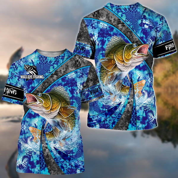 Maxcorners Fishing Walleye 3D Full Shirts