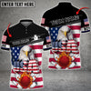 Maxcorners Bowling And Pins USA Eagle Customized Name And Team Name 3D Shirt