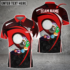 Maxcorners Billiards Flying Personalized Name, Team Name Unisex Shirt ( Multicolor Options )