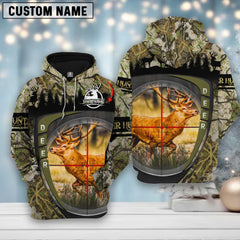 Maxcorners Custom Name Deer Hunting Scope ( Multicolor Option ) 3D All Over Printed Clothes