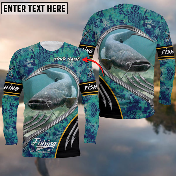 Maxcorners Customize Name Fishing Catfish 3D Shirts