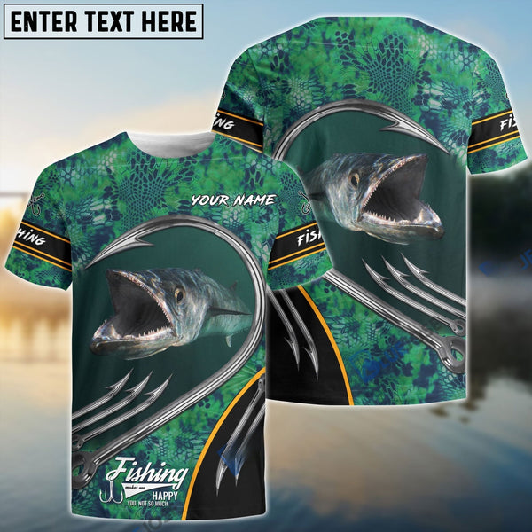 Maxcorners Customize Name Fishing Kingfish 3D Shirts