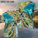 Maxcorners Crappie Skin And Camo Fishing Cool Customize Name 3D Shirts