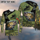 Maxcorners Fishing Bass Customize Name 3D Shirts