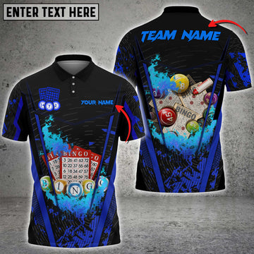 Maxcorners Bingo Fire Grunge Multicolor Option Customized Name 3D Shirt