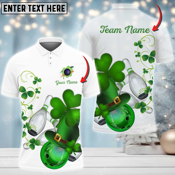 Maxcorners Bowling And Pins Irish Customized Name And Team Name 3D Shirt