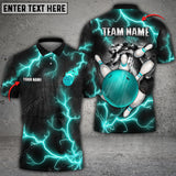 Maxcorners Bowling Ball And Pins The Power Of The God Of Thunder Multicolor Option Customized Name 3D Shirt (4 Colors)