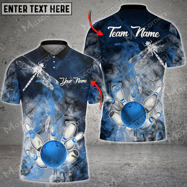 Maxcorners Bowling Ball And Pins Paradise Dream Multicolor Option Customized Name 3D Shirt (4 Colors)