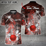 Maxcorners Bowling Ball And Pins Paradise Dream Multicolor Option Customized Name 3D Shirt (4 Colors)
