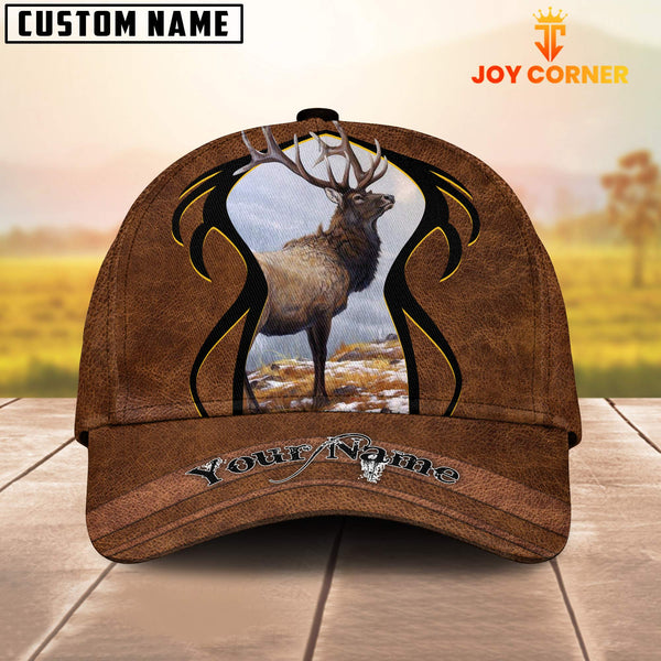 Maxcorners Hunting ( More Animal Option ) Leather Pattern Classic Personalized Cap