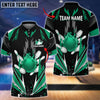Maxcorners Bowling And Pins Thunder Pattern Multicolor Option Customized Name 3D Shirt