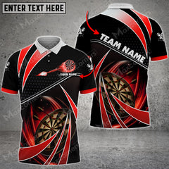 Maxcorners Darts Tornado Light Color Options Personalized Name, Team Name Unisex 3D Shirt