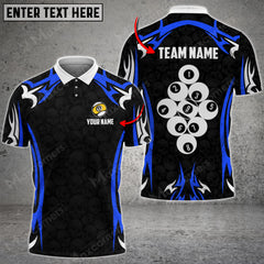 Maxcorners Billiards Ball 9 Skull Personalized Name, Team Name Unisex Shirt ( Multicolor Options )