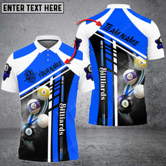 Maxcorners Billiards Ball 8 Personalized Name 3D Shirt (Multi Color Options)