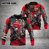 Maxcorners Billiards Gratter US Flag Multicolor Option Customized Name 3D Hoodie