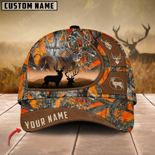Maxcornersn Epic Kumar Co Hunting Deer Under God Personalized Hats 3D Multicolored