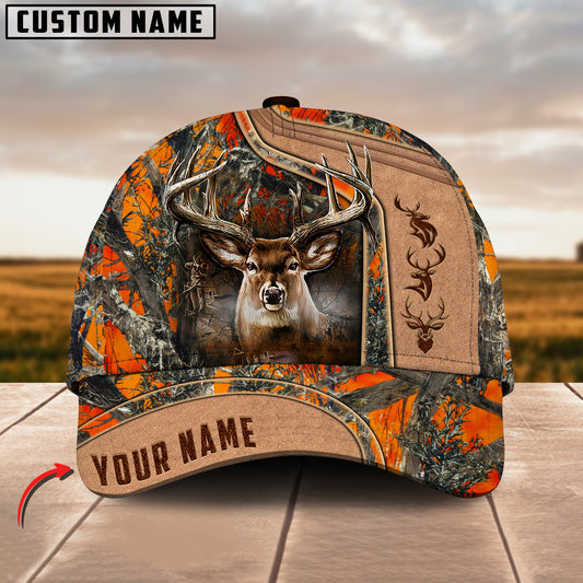Maxcorners Premium Hunting Deer Personalized Hats 3D Multicolored