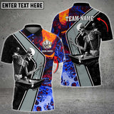 Maxcorners Billiards Skeleton Water Color Multicolor Option Customized Name 3D Shirt