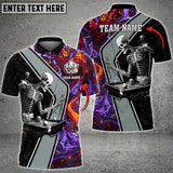Maxcorners Billiards Skeleton Water Color Multicolor Option Customized Name 3D Shirt