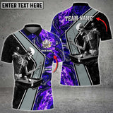 Maxcorners Billiards Skeleton Water Color Multicolor Option Customized Name 3D Shirt