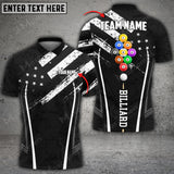 Maxcorners Billiards World Pool Master Personalized Name 3D Shirt (Multi Color Options)
